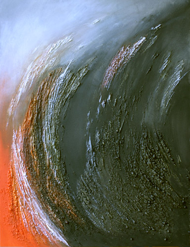  *BLACK WAVE* peinture contemporaine abstraite, 80 cm x 60 cm 