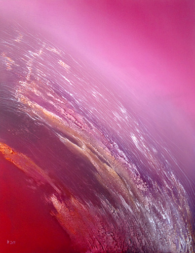  *YELLOW WAVE* peinture contemporaine abstraite, 80 cm x 60 cm 